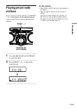 Предварительный просмотр 17 страницы Sony CFD-G70 - Cd Radio Cassette-corder Operating Instructions Manual