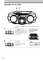 Предварительный просмотр 38 страницы Sony CFD-G70 - Cd Radio Cassette-corder Operating Instructions Manual