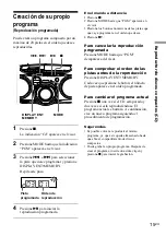 Предварительный просмотр 45 страницы Sony CFD-G70 - Cd Radio Cassette-corder Operating Instructions Manual