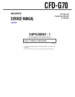 Предварительный просмотр 53 страницы Sony CFD-G70 - Cd Radio Cassette-corder Service Manual