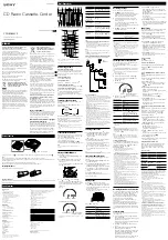 Preview for 1 page of Sony CFD-RG880CP Operating Instructions