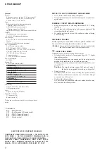 Preview for 2 page of Sony CFD-RG880CP Service Manual