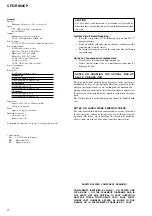 Preview for 2 page of Sony CFD-RS60CP Service Manual