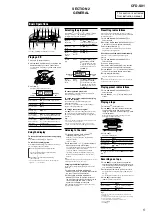 Предварительный просмотр 5 страницы Sony CFD-S01 Service Manual