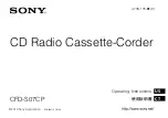 Preview for 1 page of Sony CFD-S07CP User Manual