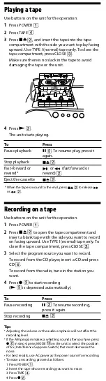 Preview for 8 page of Sony CFD-S07CP User Manual