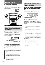 Предварительный просмотр 14 страницы Sony CFD-S20CP - Cd Radio Cassette-corder Operating Instructions Manual