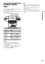 Предварительный просмотр 15 страницы Sony CFD-S20CP - Cd Radio Cassette-corder Operating Instructions Manual