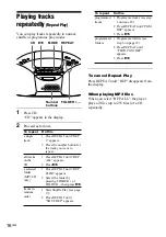 Предварительный просмотр 16 страницы Sony CFD-S20CP - Cd Radio Cassette-corder Operating Instructions Manual