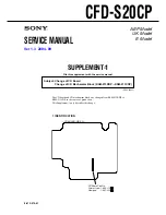 Предварительный просмотр 57 страницы Sony CFD-S20CP - Cd Radio Cassette-corder Service Manual