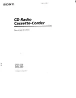 Sony CFD-S23 Operating Instructions Manual preview