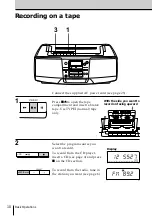 Preview for 10 page of Sony CFD-S28 - Cd Radio Cassette-corder Operating Instructions Manual