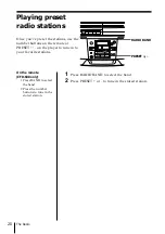 Preview for 20 page of Sony CFD-S28 - Cd Radio Cassette-corder Operating Instructions Manual