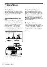 Preview for 32 page of Sony CFD-S28 - Cd Radio Cassette-corder Operating Instructions Manual