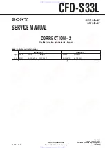 Preview for 46 page of Sony CFD-S33L Service Manual