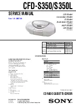 Sony CFD-S350L Service Manual preview