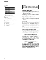 Preview for 2 page of Sony CFD-S36 - Cd Radio Cassette-corder Service Manual