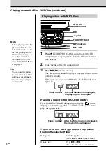 Предварительный просмотр 6 страницы Sony CFD-S40CP - Cd Radio Cassette-corder Operating Instructions Manual