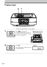 Предварительный просмотр 10 страницы Sony CFD-S40CP - Cd Radio Cassette-corder Operating Instructions Manual