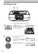 Предварительный просмотр 12 страницы Sony CFD-S40CP - Cd Radio Cassette-corder Operating Instructions Manual