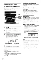 Предварительный просмотр 18 страницы Sony CFD-S40CP - Cd Radio Cassette-corder Operating Instructions Manual