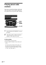 Предварительный просмотр 20 страницы Sony CFD-S40CP - Cd Radio Cassette-corder Operating Instructions Manual