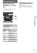 Предварительный просмотр 21 страницы Sony CFD-S40CP - Cd Radio Cassette-corder Operating Instructions Manual