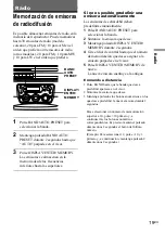 Предварительный просмотр 49 страницы Sony CFD-S40CP - Cd Radio Cassette-corder Operating Instructions Manual