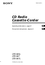 Sony CFD-S45L Operating Instructions Manual предпросмотр