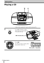 Предварительный просмотр 4 страницы Sony CFD-S45L Operating Instructions Manual