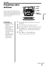 Предварительный просмотр 19 страницы Sony CFD-S45L Operating Instructions Manual