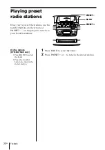 Предварительный просмотр 20 страницы Sony CFD-S45L Operating Instructions Manual