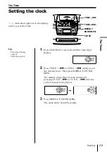 Предварительный просмотр 21 страницы Sony CFD-S45L Operating Instructions Manual