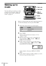 Предварительный просмотр 22 страницы Sony CFD-S45L Operating Instructions Manual