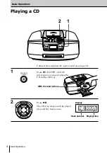 Предварительный просмотр 4 страницы Sony CFD-S47 - Cd Radio Cassette-corder Operating Instructions Manual