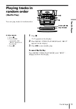 Предварительный просмотр 15 страницы Sony CFD-S47 - Cd Radio Cassette-corder Operating Instructions Manual