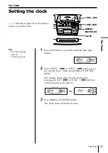 Предварительный просмотр 21 страницы Sony CFD-S47 - Cd Radio Cassette-corder Operating Instructions Manual