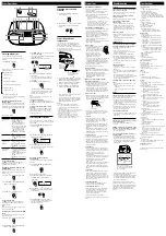 Preview for 2 page of Sony CFD-S50 Operating Instructions