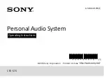 Sony CFD-S70 User Manual preview