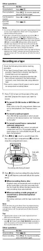 Preview for 8 page of Sony CFD-S70 User Manual