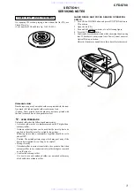 Предварительный просмотр 3 страницы Sony CFD-S700 Service Manual