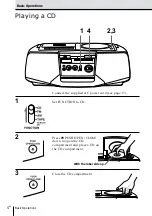 Предварительный просмотр 4 страницы Sony CFD-V14 Operating Instructions Manual