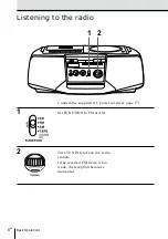 Предварительный просмотр 6 страницы Sony CFD-V14 Operating Instructions Manual