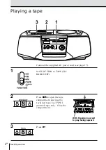 Предварительный просмотр 8 страницы Sony CFD-V14 Operating Instructions Manual