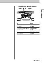 Предварительный просмотр 9 страницы Sony CFD-V17 - Cd Radio Cassette-corder Operating Instructions Manual