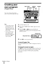 Предварительный просмотр 16 страницы Sony CFD-V17 - Cd Radio Cassette-corder Operating Instructions Manual