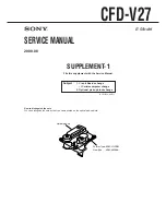 Preview for 39 page of Sony CFD-V17 - Cd Radio Cassette-corder Service Manual