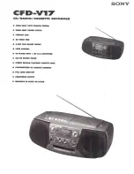 Preview for 1 page of Sony CFD-V17 - Cd Radio Cassette-corder Specifications