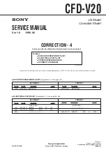 Предварительный просмотр 52 страницы Sony CFD-V20 Service Manual