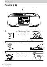 Preview for 4 page of Sony CFD-V37 Operating Instructions Manual